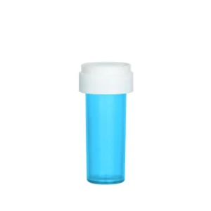Pill Vial with Reversible Cap: Blue, 8 Dram, 410 Count