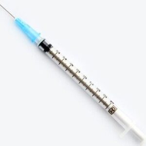 Hypodermic TB  Syringe: Luer Slip, 25g x 5/8" Needle, 200 Count