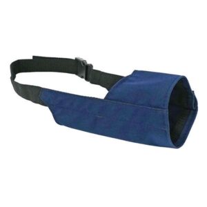 Muzzle Nylon Canine: 100-150lbs, Navy, 10"