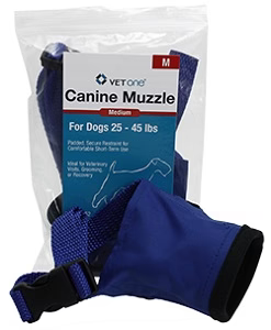 Nylon Padded Canine Muzzle, Medium