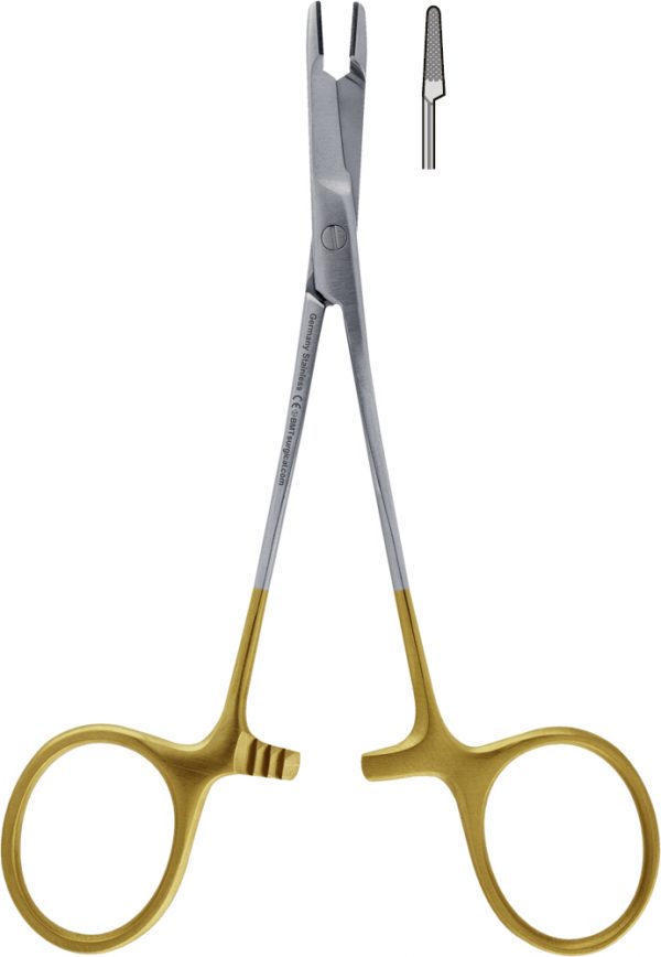 NEEDLE HOLDER OLSEN-HEGAR, TC, 12 CM