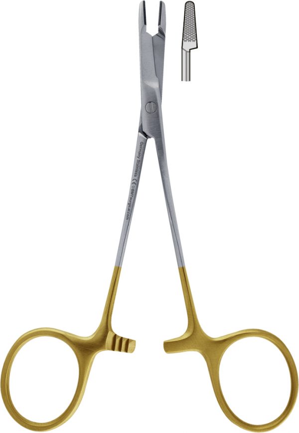 NEEDLE HOLDER OLSEN-HEGAR, TC, 14 CM