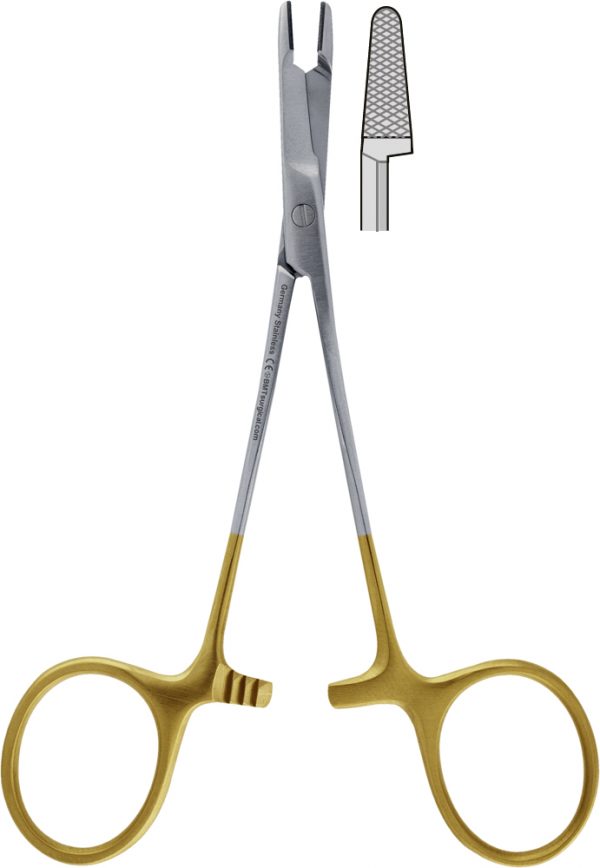 NEEDLE HOLDER OLSEN-HEGAR, TC, 19 CM