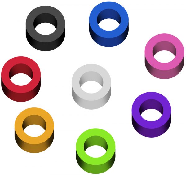 COLORED RINGS IN SILICONE TO ENCODE SURGICAL KITS, 175 PCS.