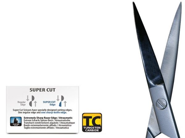 SCISSORS IRIS SUPER CUT STRAIGHT SERRATED 110MM - Image 2