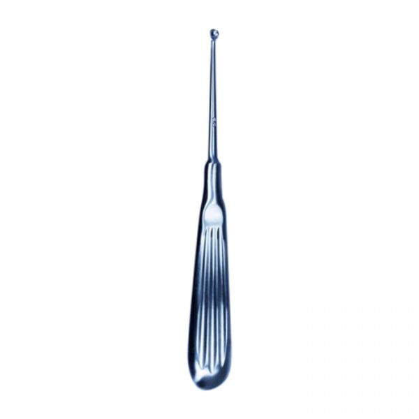 BRUN CURETTE (SPRATT) 6-1,4" HOLLOW HANDLE STRAIGHT ROUND CUPS - Image 2