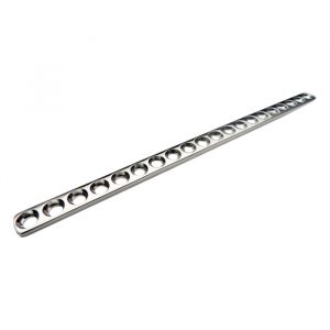 3.8 mm Cuttable- Self Compression Plate- 20 Round Holes  for 1.5 mm Screws