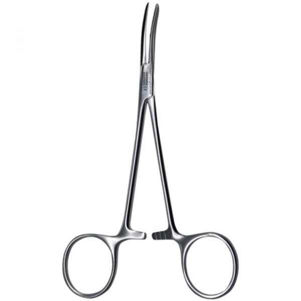 HAEMOSTATIC FORCEPS KELLY, CURVED, 14 CM