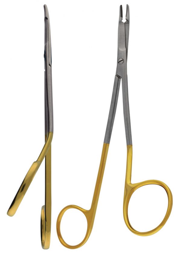 NEEDLE HOLDER MINI GILLIES, TC, 14,5 CM