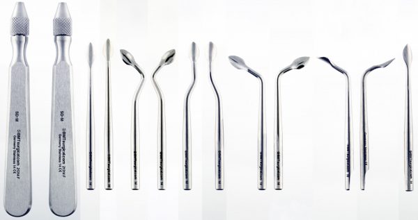 SINDESMOTOME SET, 11 INSERTS+2 HANDLES
